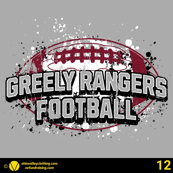 Greely Rangers Football 2026 Design 12
