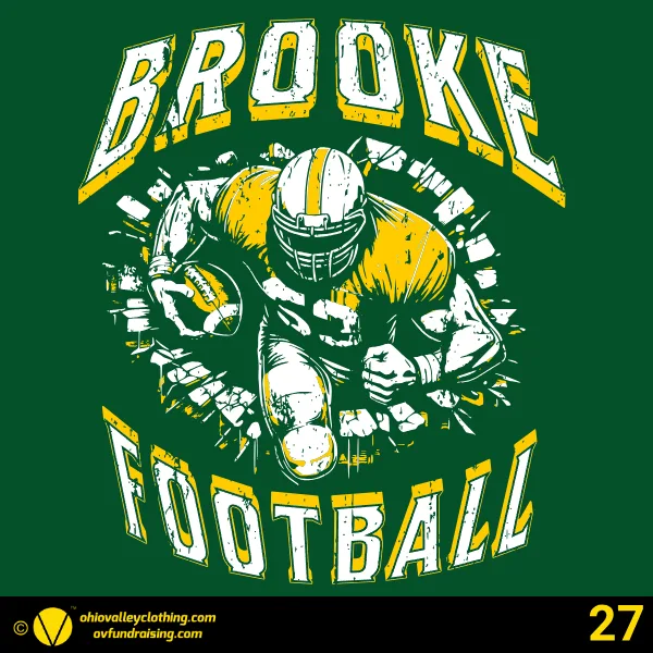 Brooke Middle School Football 2026 Design 27