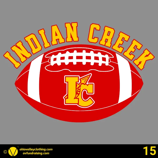 Indian Creek Football Boosters 2026 Design 15