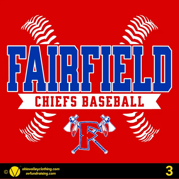 Fairfield Chiefs Baseball 2026 Design 03
