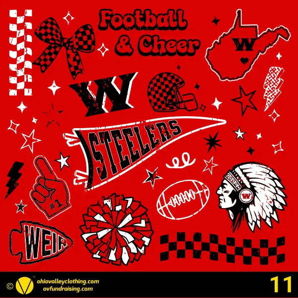 Weirton Steelers Cheering Organization 2026 - Design 11