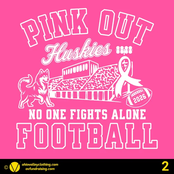 Harrison Central Football Pink Out Game 2026 Design 02
