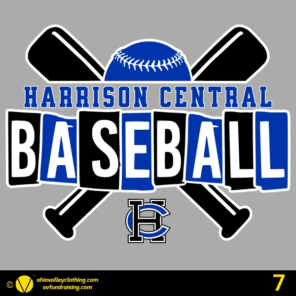 Harrison Central Youth Baseball Association 2025 Design 07