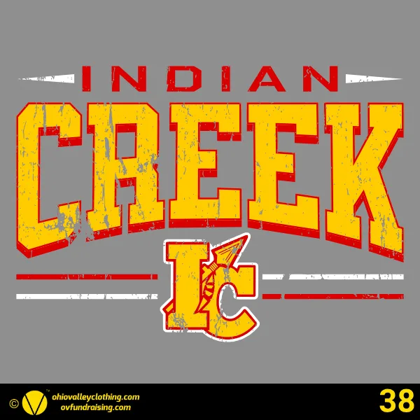 Indian Creek Football Boosters 2026 Design 38