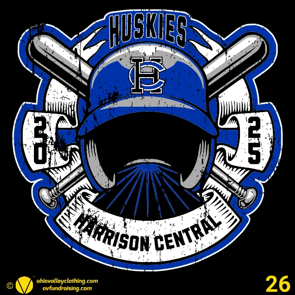Harrison Central Youth Baseball Association 2025 Design 26