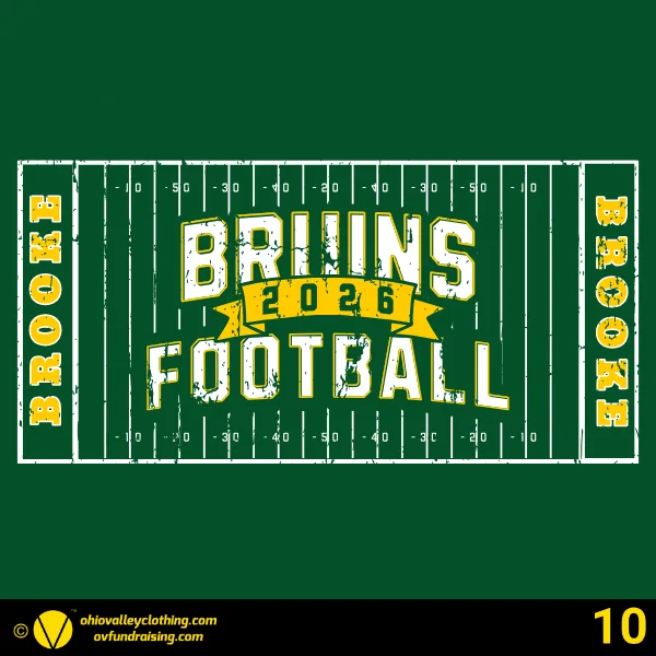 Brooke Middle School Football 2026 Design 10