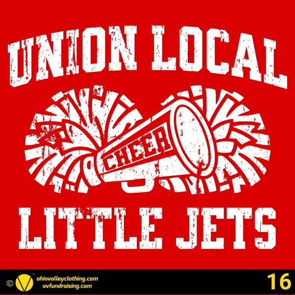 Union Local Little Jets Cheer 2026 Design 16
