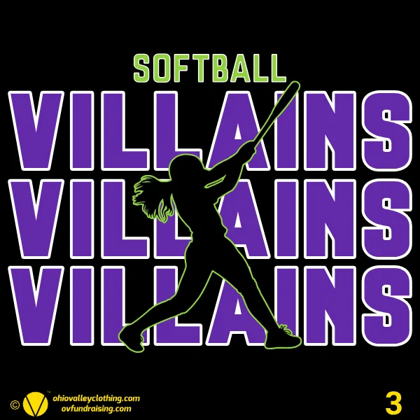 Villains Softball Designs Fall 2024 Design 03