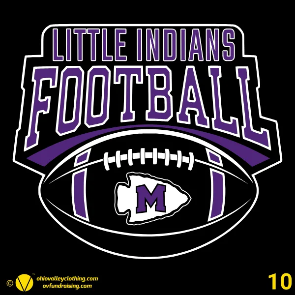 Mascoutah Little Indians Football and Cheer 2026 Design 10