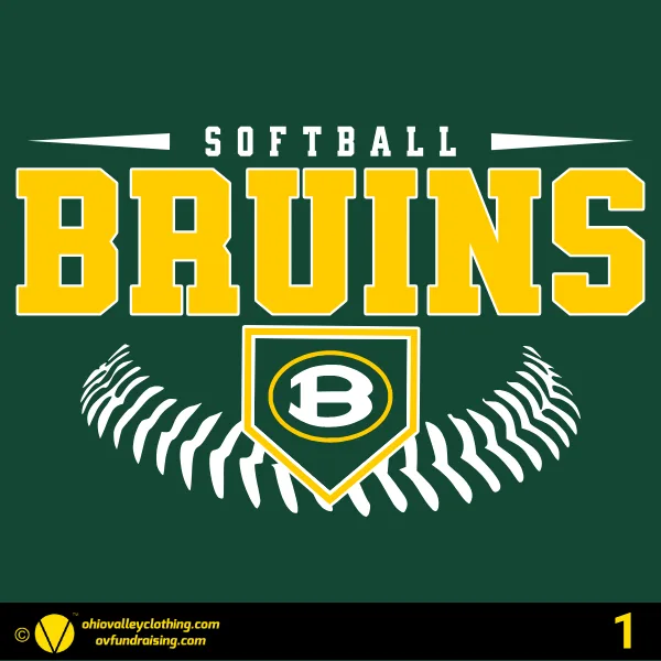 Brooke Middle School Softball 2026 Design 01