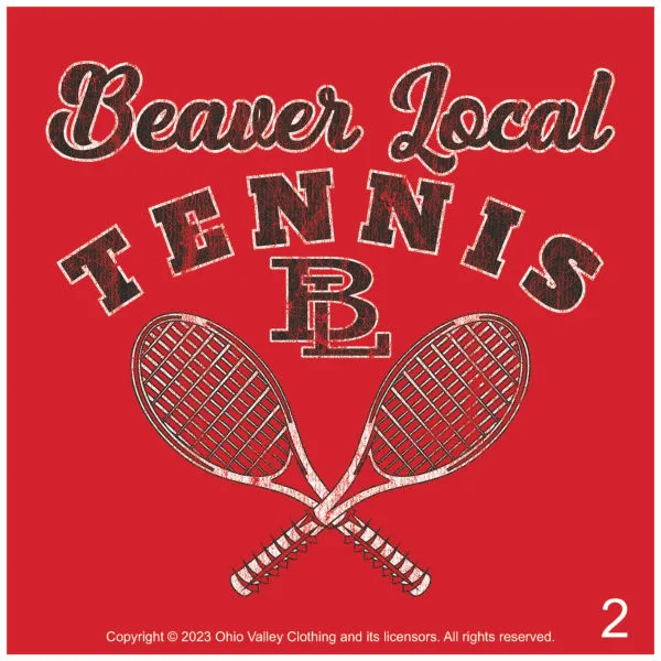 Beaver Local Girls Tennis 2023 Sample Design Page 02