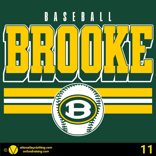 Brooke Middle School Club Baseball 2026 Design 11