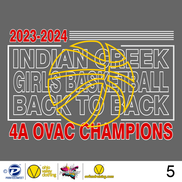 Indian Creek Girls Basketball 2023-2024 Sample Designs Indian Creek Girls Basketball 2023-2024- Design 005