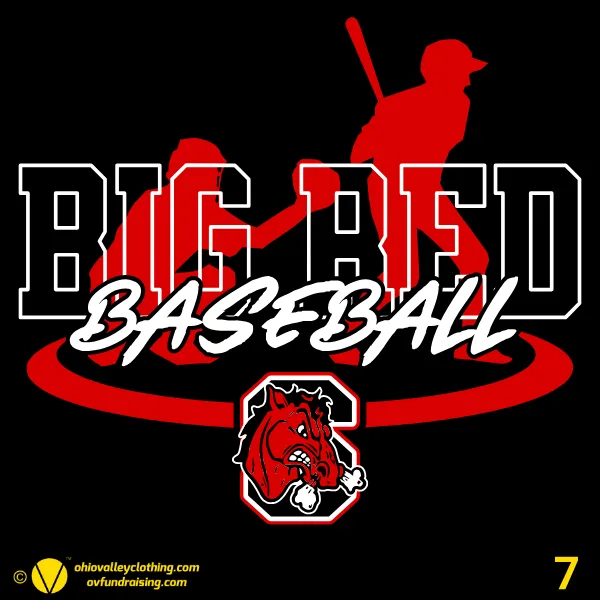 Steubenville Big Red Baseball 2026 - Design 07