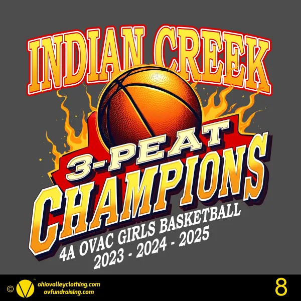 Indian Creek Girls Basketball 2025 4A OVAC Champions 001-8