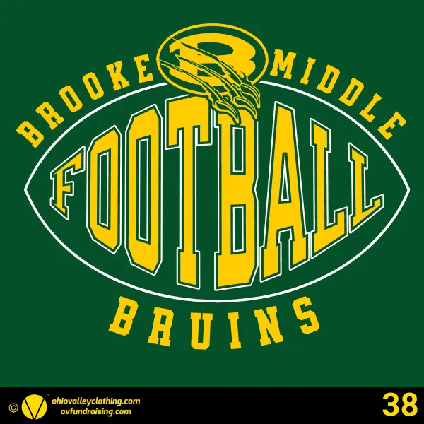 Brooke Middle School Football 2026 Design 38