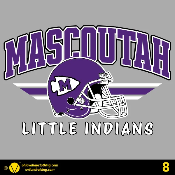 Mascoutah Little Indians Football and Cheer 2026 Design 08