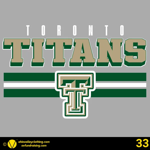 Toronto Titans Youth Football & Cheer 2026 Design 33