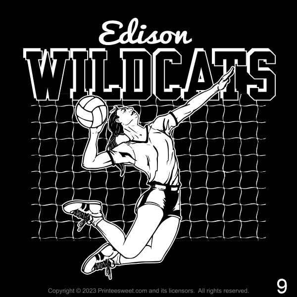 Edison Volleyball 2023 Camp Shirt Designs Edison Volleyball Volleyball Camp 2023-9