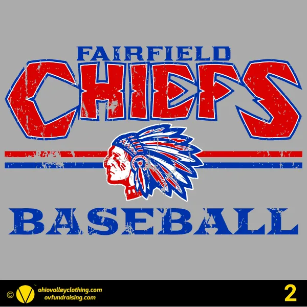Fairfield Chiefs Baseball 2026 Design 02