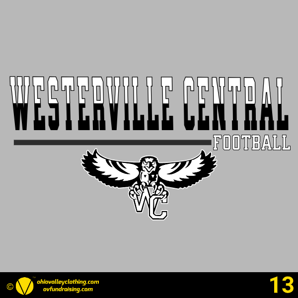 Westerville Central Football 2024 Fundraising Sample Designs Westerville Central Football 2024 Design 13