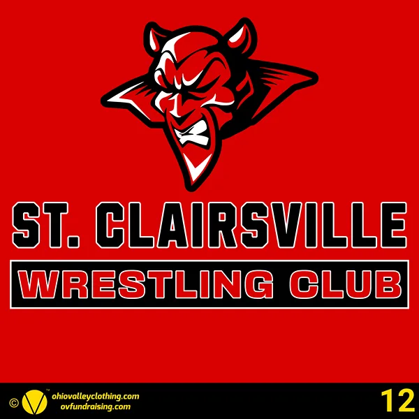 St. Clairsville Wrestling Club 2024-2025 Design 12