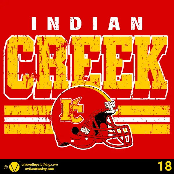 Indian Creek Football Boosters 2026 Design 18