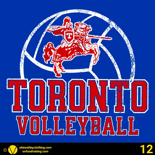 Toronto Jr. High Volleyball 2024 Design 12
