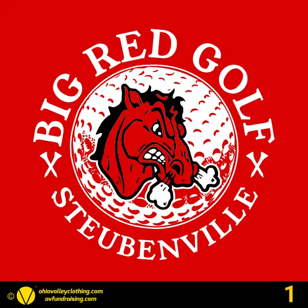 Steubenville Big Red Golf 2026 Design 01