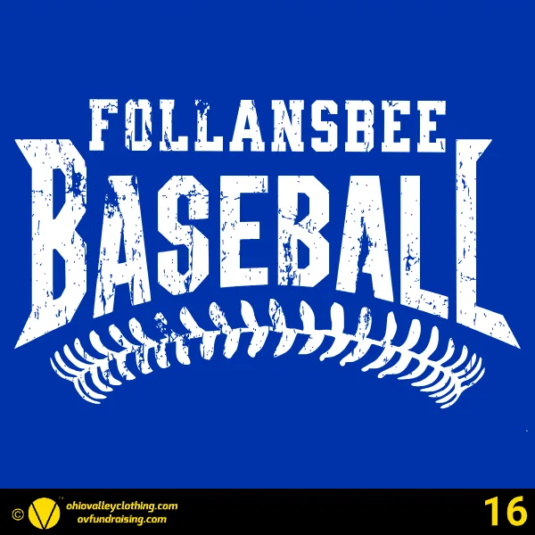 Follansbee Baseball & Softball Association 2025 Design 16