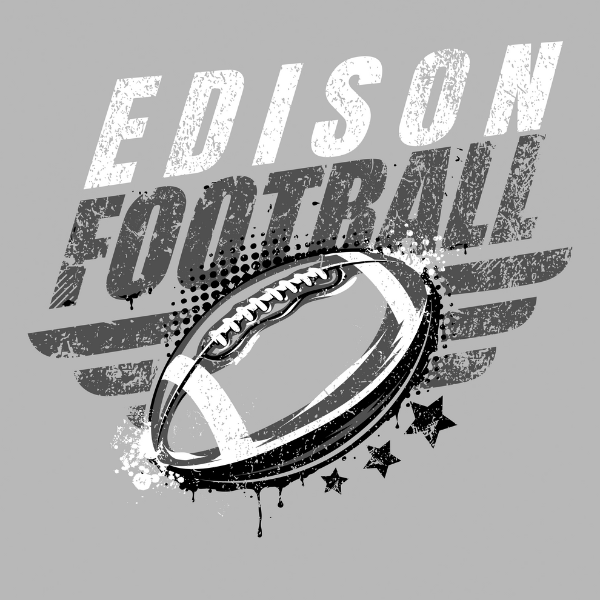 Edison Jr. Wildcats Football 2024 logo