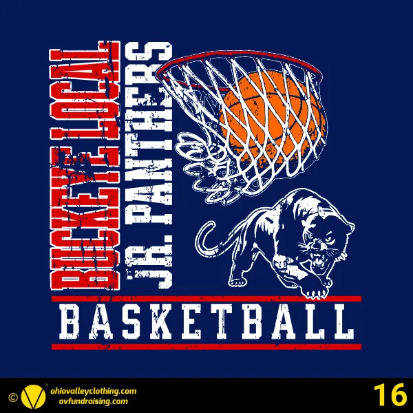 Buckeye Local Junior Panthers Basketball 2026 Design 16