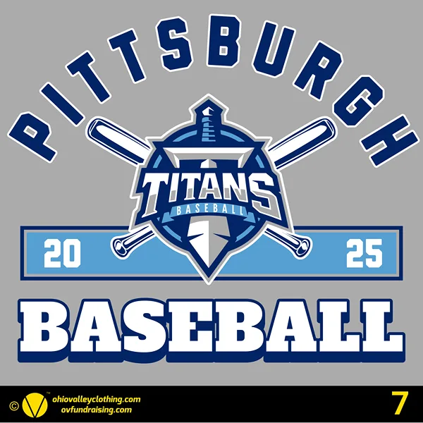 Pittsburgh Titans Baseball 2024 Design 07