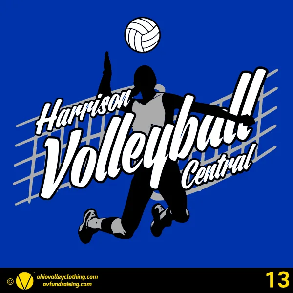 Harrison Central Volleyball Parents Club 2026 Design 13