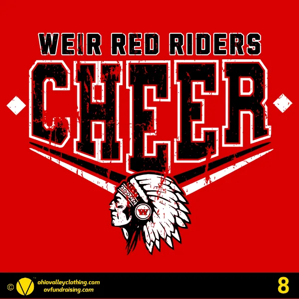 Weir Middle Cheer Parent Group 2025 Design 08