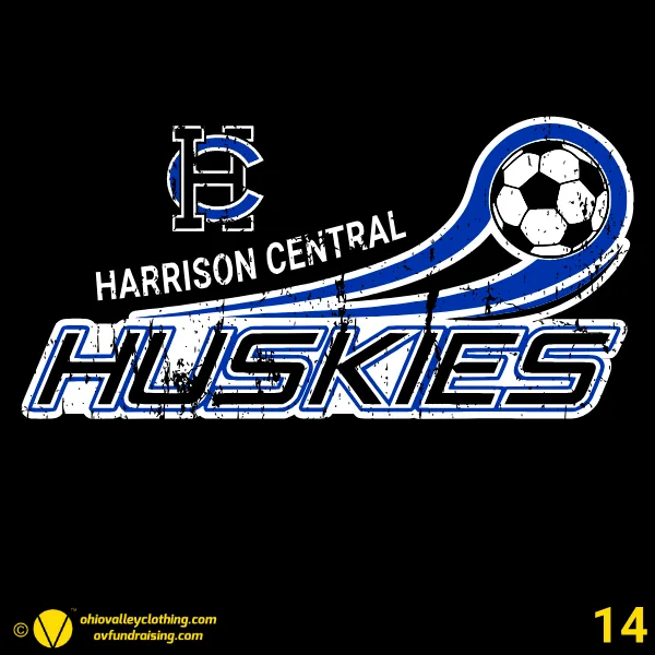 Harrison Central Huskies Soccer 2026 Design 14