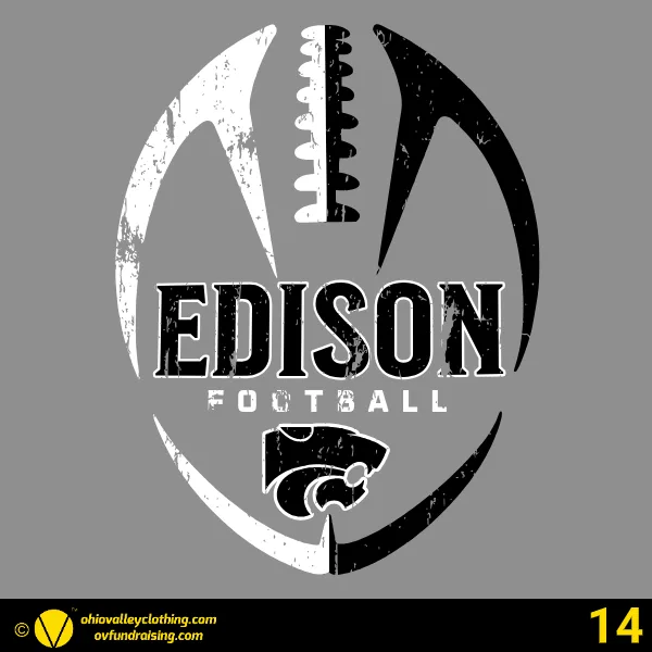 Edison Jr. Wildcats Football 2025 Design 14