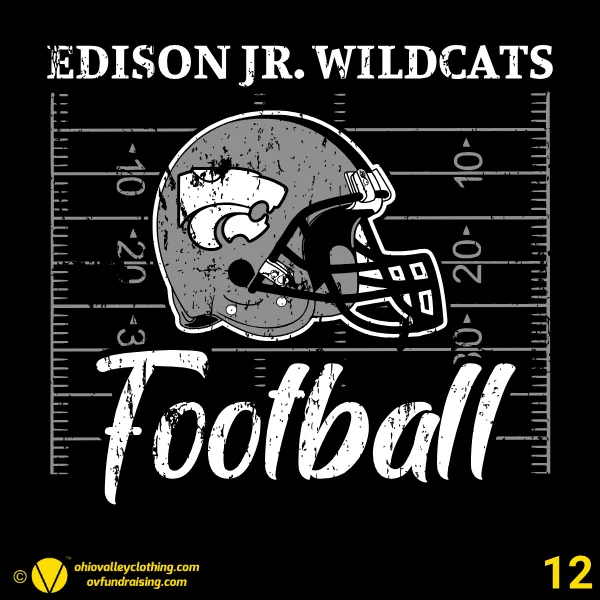 Edison Jr Wildcats Football 2026 Design 12