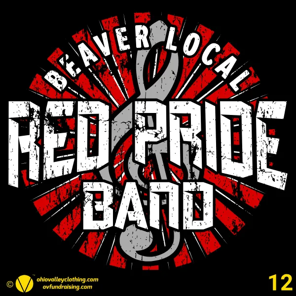 Beaver Local Red Pride Band Boosters 2026 Design 12