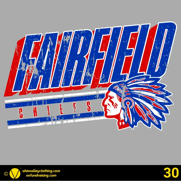 Fairfield Chiefs Baseball 2026 Design 30