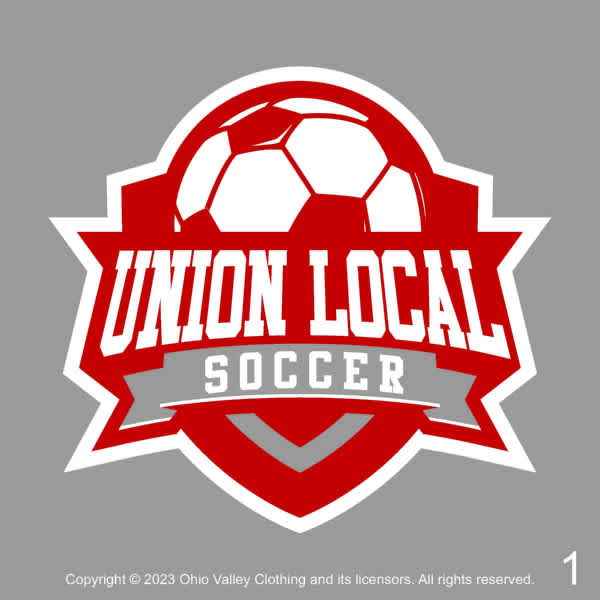 Union Local High School Soccer 2023 Fundraising Sample Designs