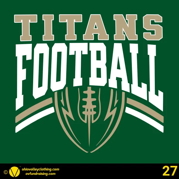 Toronto Titans Youth Football & Cheer 2026 Design 27