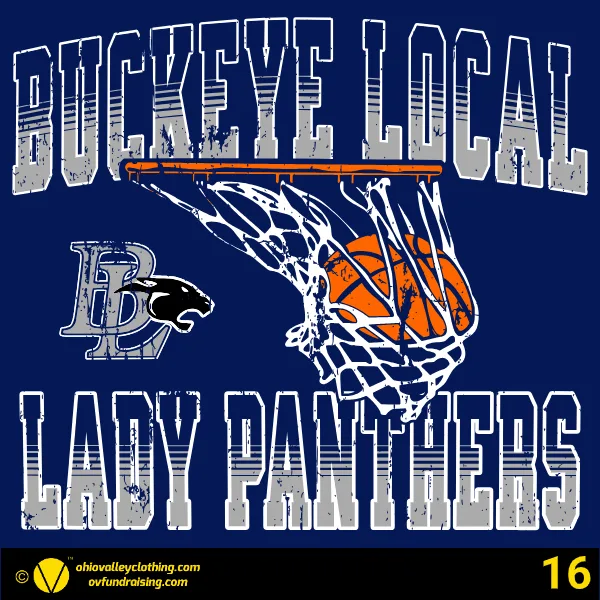 Buckeye Local Lady Panthers Basketball 2025-26 Design 16
