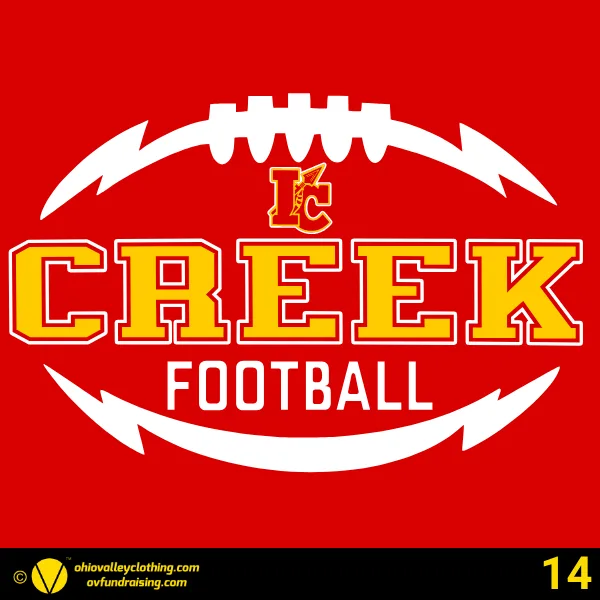 Indian Creek Middle School Football 2024 Design 14