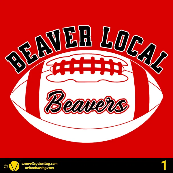 Beaver Local Touchdown Club 2025 Design 01