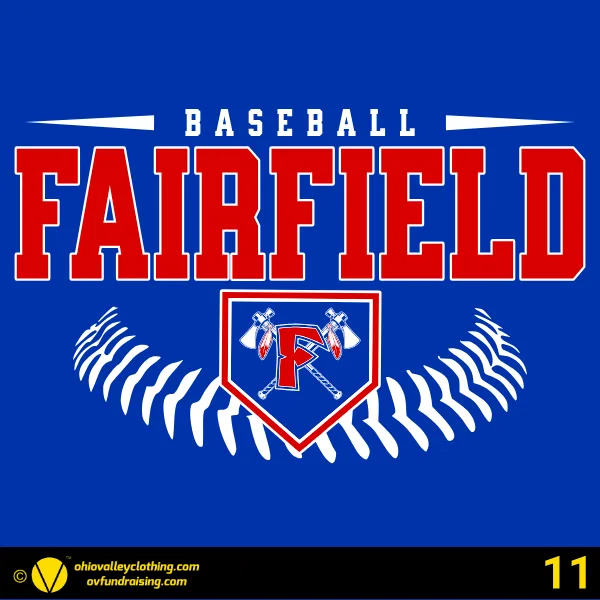 Fairfield Chiefs Baseball 2026 Design 11