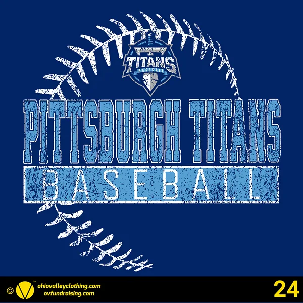 Pittsburgh Titans Baseball 2024 Design 24