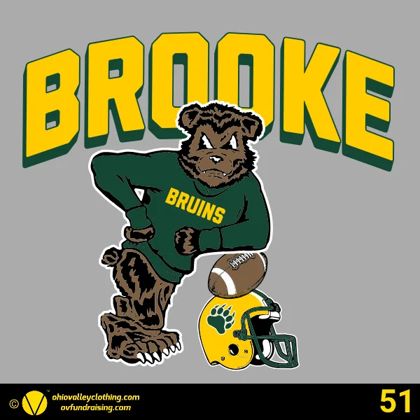Brooke Middle School Football 2025 Design 51