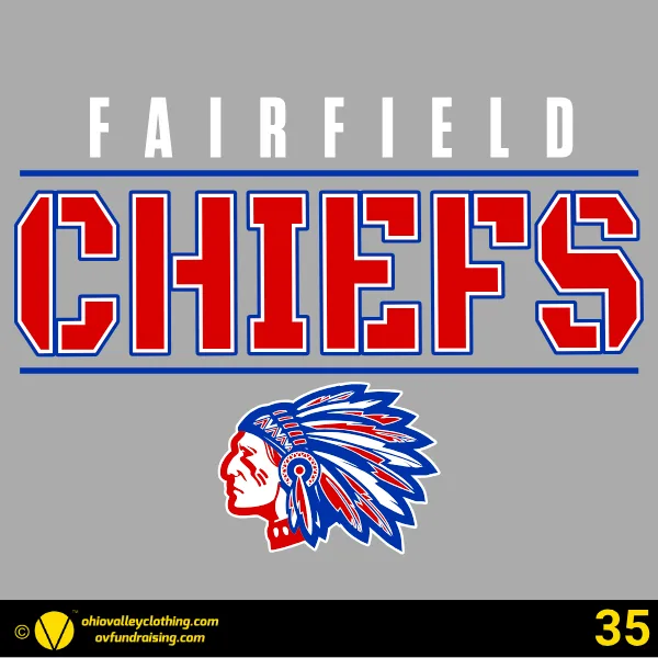 Fairfield Chiefs Baseball 2026 Design 35