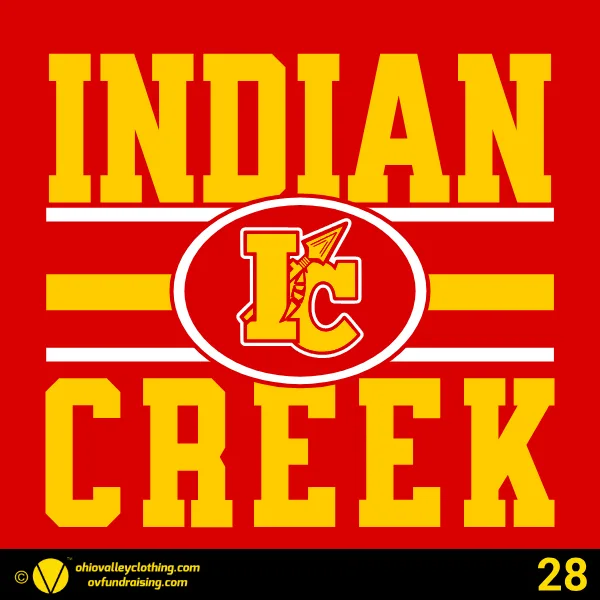 Indian Creek Middle School Football 2024 Design 28
